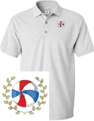 BEACHBALL NAUTICAL SEA OCEAN LAKE GOLF EMBROIDERED EMBROIDERY POLO 