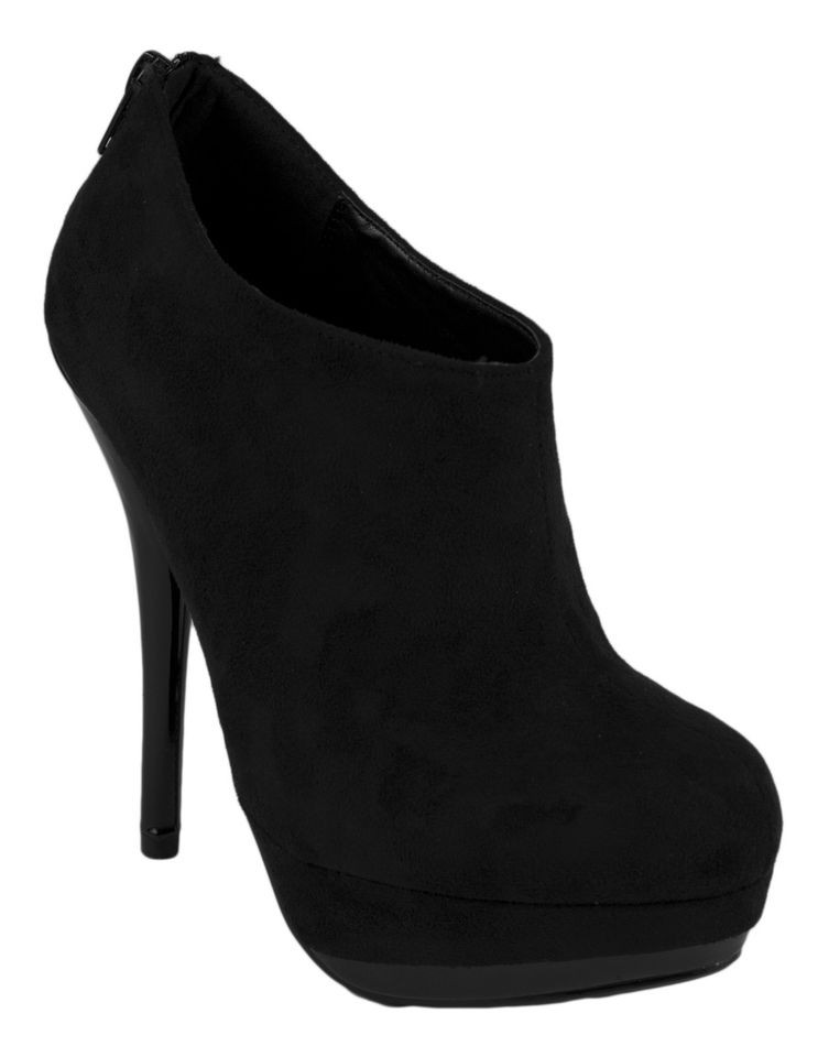 Taiga Speed Limit 98 Platform Back Zipper High Heel Booties Faux 