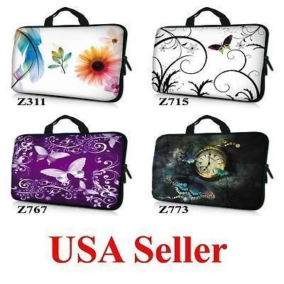 17.3 NEOPRENE LAPTOP NOTEBOOK SLEEVE BAG CASE W. HIDDEN HANDLE FIT 