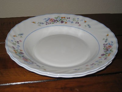 Arcopal France Victoria Two (2) Large Rim Soup Bowls