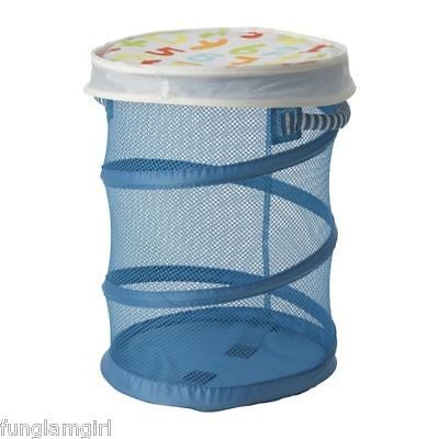 IKEA Kids RED or BLUE Kusiner Laundry Toy Organizer Basket NEW