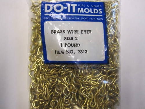 LB #2 BRASS WIRE SINKER EYE FITS DO IT & HILTS MOLD