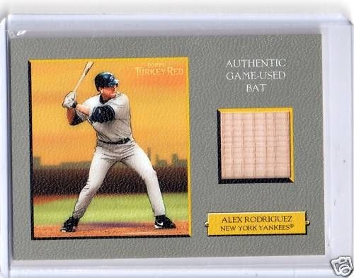 2005 TOPPS TURKEY RED ALEX RODRIGUEZ G/USED BAT YANKEES