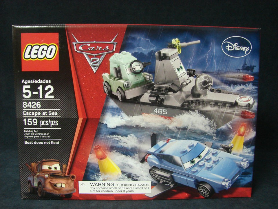 NEW Lego 8426 Cars 2 Escape at Sea Professor Z Finn McMissile Disney 