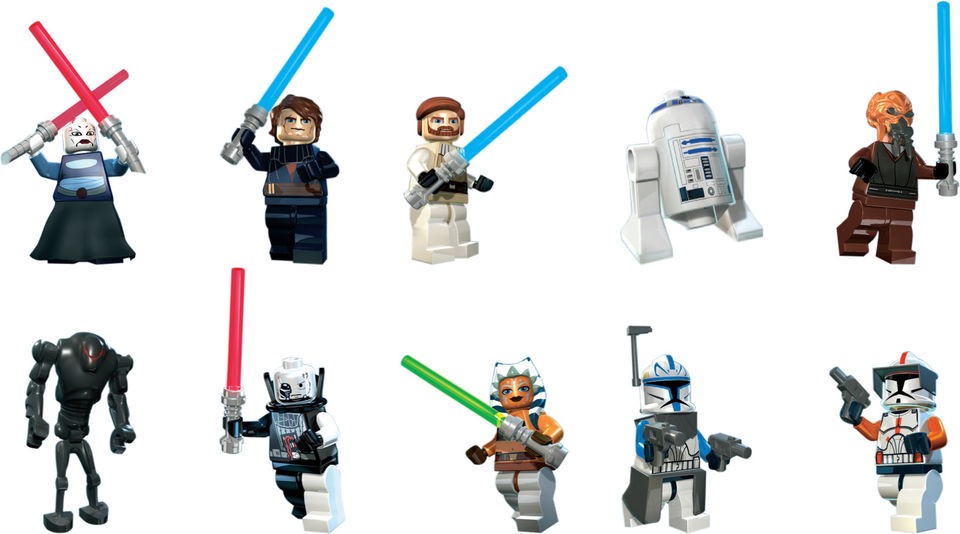 Lego Star Wars Character Cut Outs x 10 Wall Art (Pack Style A) on PopScreen