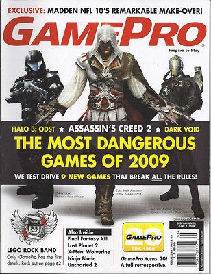 GAMEPRO 2009 HALO 3 ODST ASSASSINS CREED 2 DARK VOID LEGO ROCK BAND 