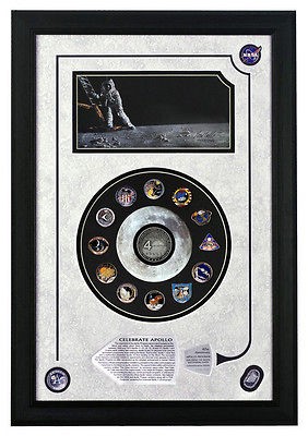 NASA Rare Armstrong Celebrate Apollo 11 Commemorative Frame Flown To 