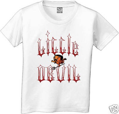 LITTLE DEVIL Fun Custom Kids T Shirt Halloween