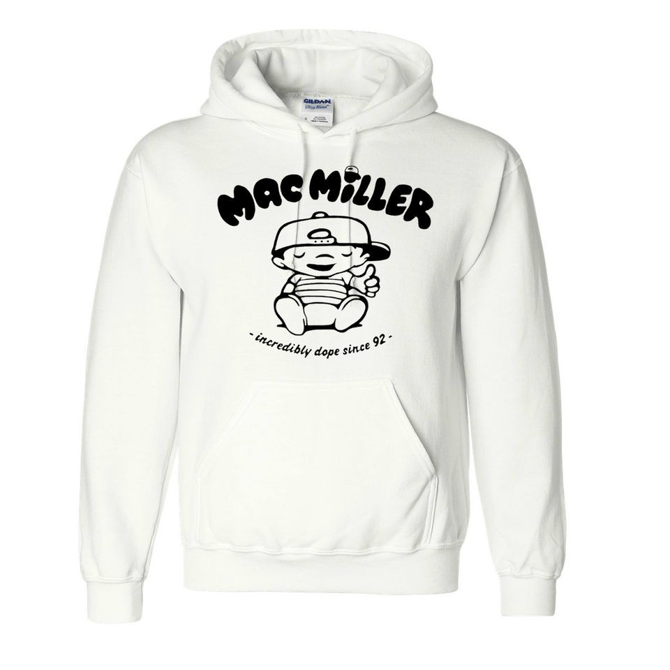 New Mac Miller Hooded Sweatshirt rap hip hop most dope ymcmb Hoodie S 