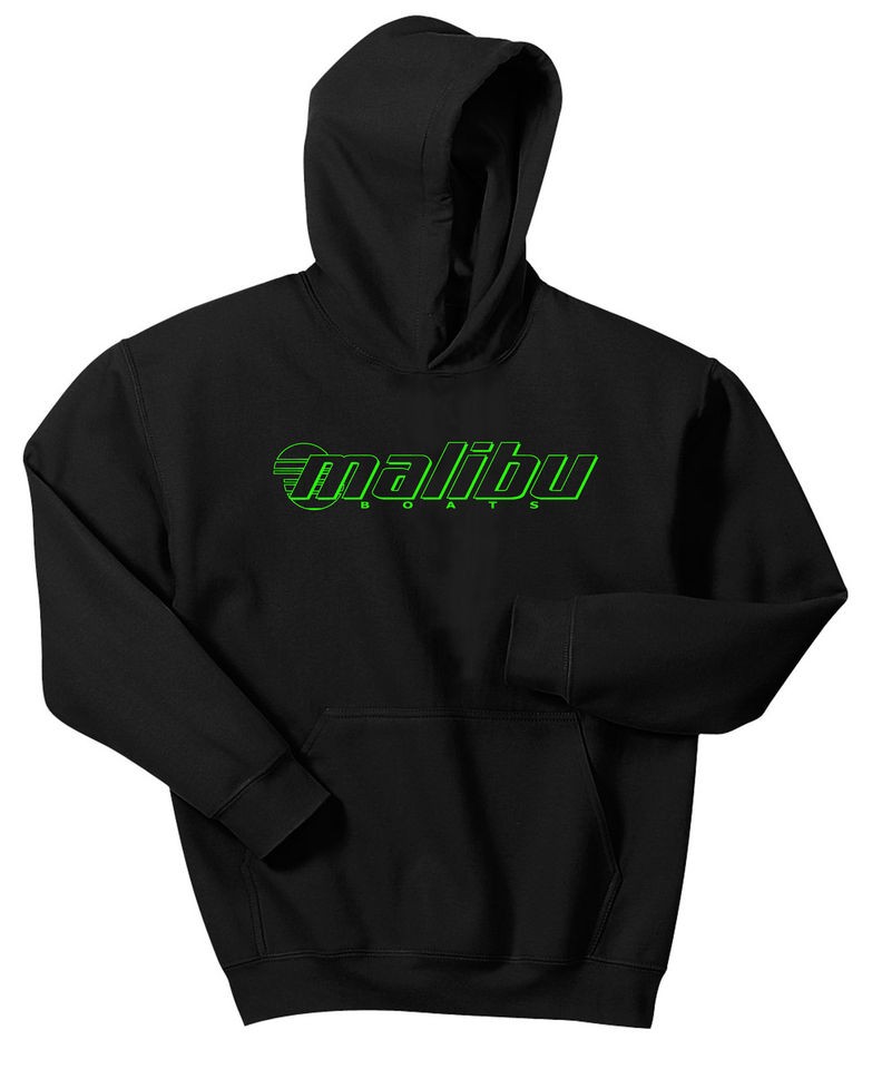 MALIBU BOATS HOODIE SWEAT SHIRT WAKE BOARD SKIER JUMPER PULLOVER