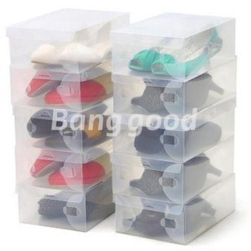 plastic shoe boxes in Shoe Organizers