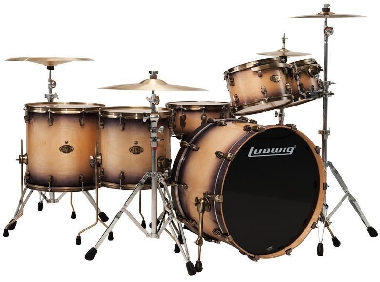   Funk 6pc Natural Blackburst Drum Set w/ Free Mapex Hardware Video