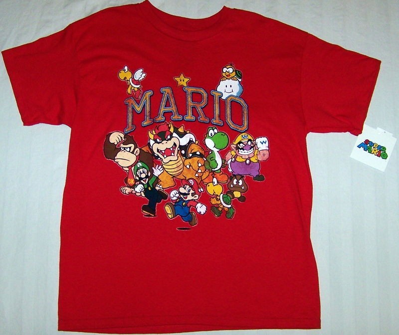 Nintendo Mario Kids New SS T Shirt   Luigi Wario Donkey Kong Yoshi