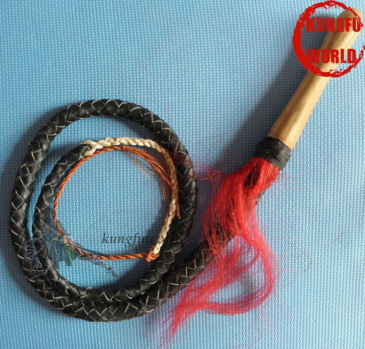   kung fu muyang bian~leather sheep whip~ wushu martial arts equipment