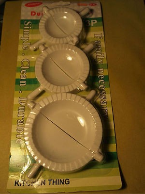 Pasta Maker Dumpling Mold Pierogi Calzone Pastry 3pc