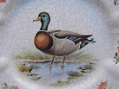 VINTAGE MELAMINE TYPE MATERIAL DUCK WALL MEBEL PLATE