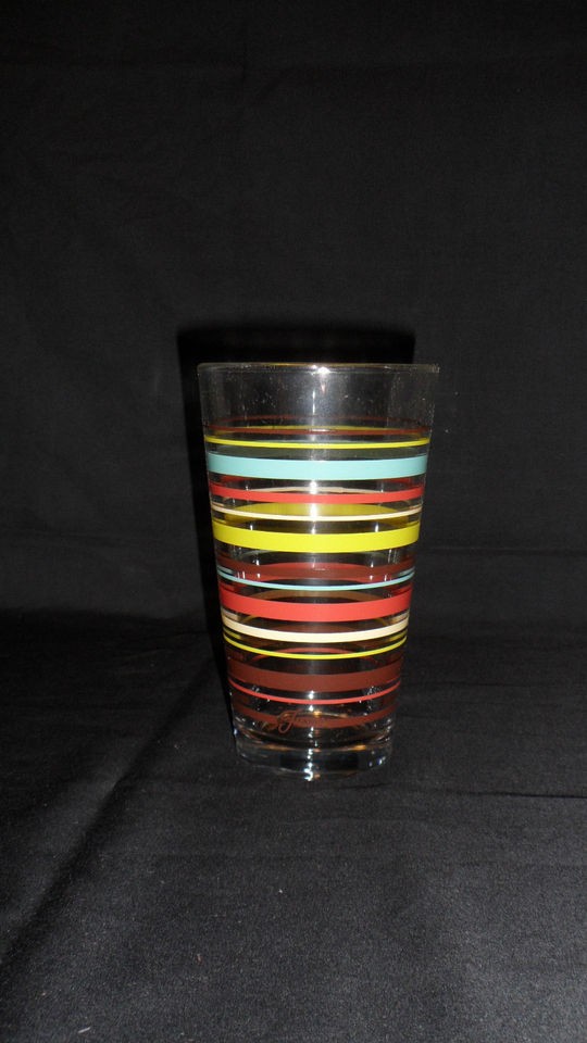 FIESTA glassware TALL DRINK glass CHOCOLATE,LEMO​NGRASS,TURQUOI​SE 