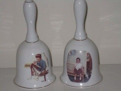   ROCKWELL VINTAGE DANBURY MINT Missing the Dance & Shiner Bells 1986