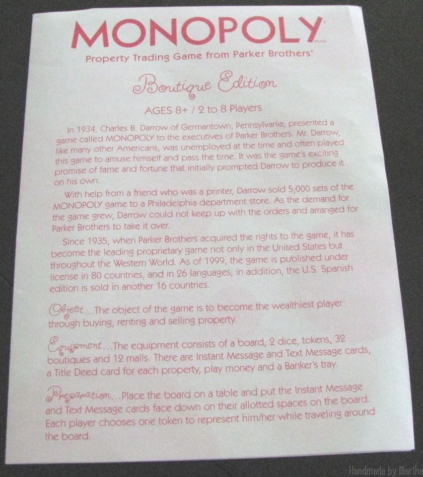 monopoly boutique edition in Monopoly