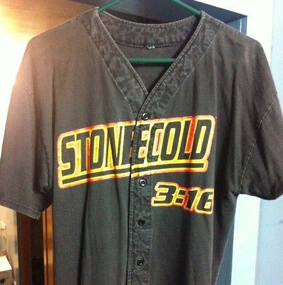 WWF 1999 Stone Cold Striped Baseball Jersey – wwftees