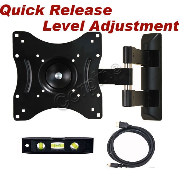 FULL MOTION PLASMA LCD LED TV WALL MOUNT BRACKET 22 23 26 27 32 37 40 