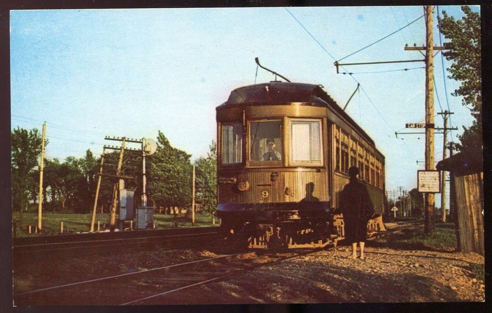 a2010x   RAILROAD Montreal & Southern Counties Railway Car at Ranelagh 