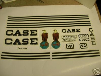 Case Model VA Tractor Decal Seet NEW 