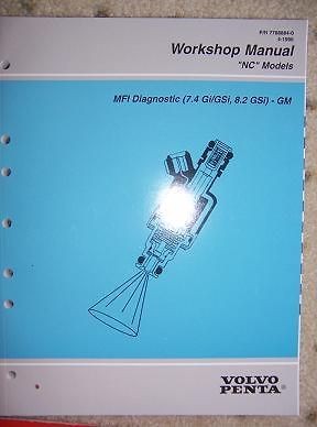 1996 Volvo Penta NC Outboard Manual MFI Diagnostic GM Z