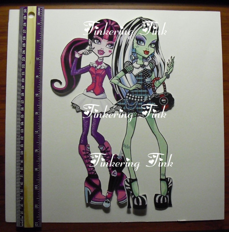 MONSTER HIGH WALL STICKER FRANKIESTEIN DRACULAURA