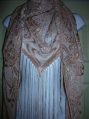   Flamenco Spanish Shawl Fringe Mantilla Belly Dance Piano Sarong Pareo