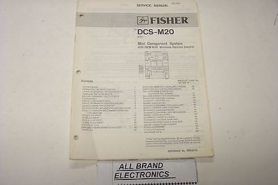 FISHER DCS M20 STEREO MUSIC SYSTEM SERVICE MANUAL H/C