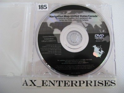 2007 2008 Escalade EXT & ESV Navigation DVD Map 771 #8.3 Rel 9/ 2009 