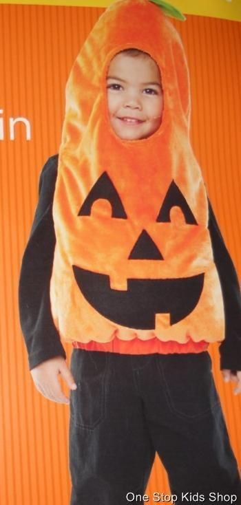 PUMPKIN Jack O Lantern 2T 3T Dress Up HALLOWEEN COSTUME