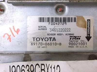 92 93 94 95 LEXUS ES300/CAMRY AIRBAG. MODULE.SENSOR.​SRS.