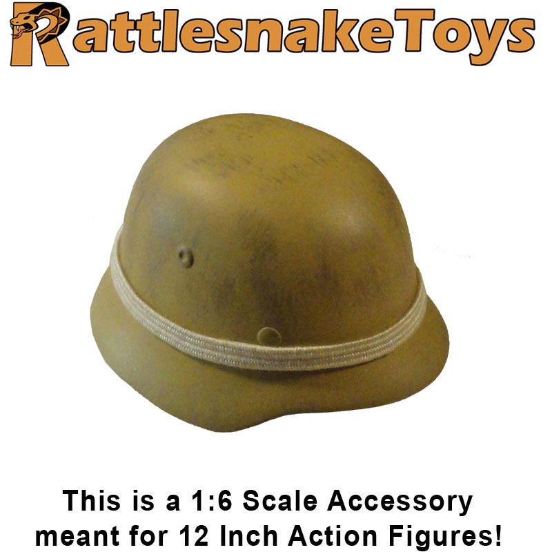 Misc. Parts   German Yellow Helmet (Metal)   1/6 Scale   DID Action 