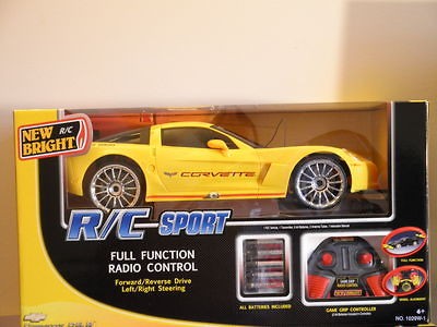 NEW* BRIGHT 110 RADIO CONTROL CORVETTE RC SPORT C6.R FULL FUNCTION 