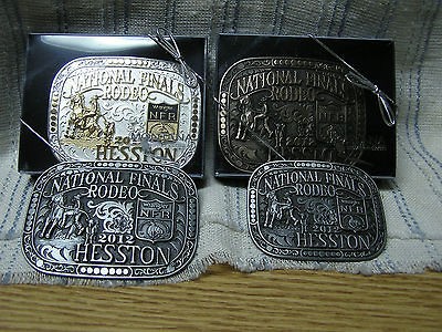 Newly listed 2012 Hesston/NFR Belt Buckle SET
