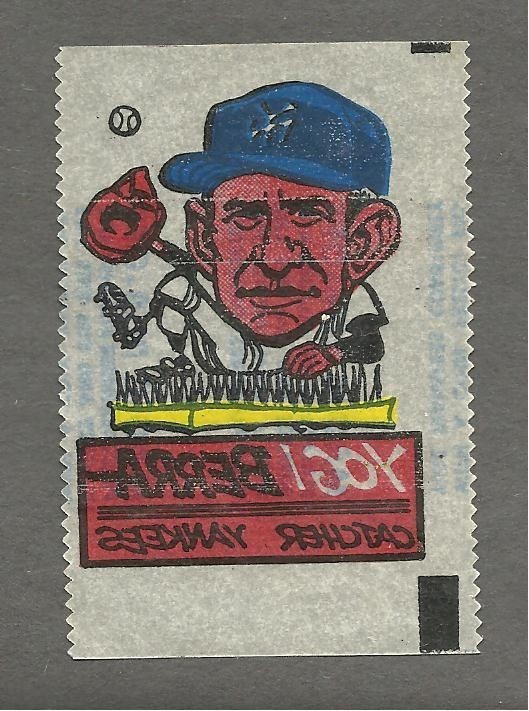 YOGI BERRA NEW YORK YANKEES 1962 MAGIC RUB OFF TATTOO [SNT#1744