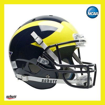   WOLVERINES OFFICIAL FULL SIZE XP REPLICA FOOTBALL HELMET by SCHUTT