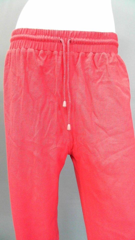 NFL Kansas City Chiefs Misses S Cotton Casual Pants Red Solid Slacks 