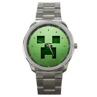 Minecraft Creeper 3D Monster Rave Sport Metal Watch New