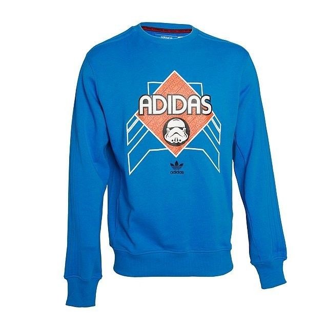 NWT ADIDAS X STAR WARS EWING STORMTROOPER BLUE LARGE LG L SWEATSHIRT 