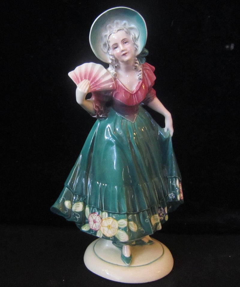 Vintage Porcelain FIGURINE doll Goldscheider Quality Art Deco 