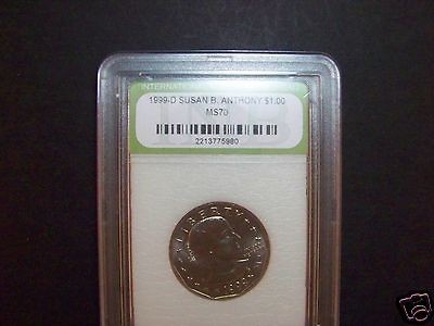 1999 D Susan B. Anthony Dollar Sladded Choice BU Very Nice