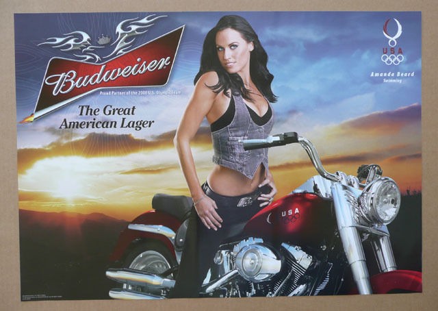 Budweiser Beer Sexy Amanda Beard Refrigerator Magnet