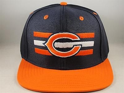 NFL CHICAGO BEARS VINTAGE RETRO STYLE SNAPBACK HAT CAP REEBOK FLAT 