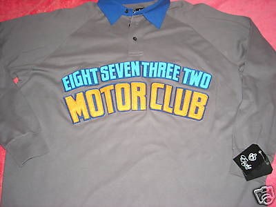 EIGHT 8732 MOTOR CLUB HENLEY PULLOVER SWEATSHIRT NWT 3X