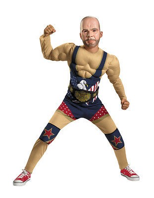   WRESTLING KURT ANGLE CLASSIC MUSCLE CHILD COSTUME Party WWF Halloween