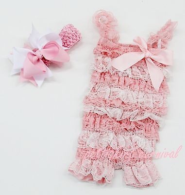 lace baby romper in One Pieces