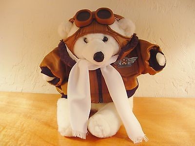 16 TEDDY BEAR PILOT Orville T. Furskin Moody Hollow Bear Corps Vntg 